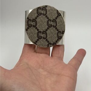 Gucci upcycled Silver cuff bracelet GUCCI PLUS RARE authentic material